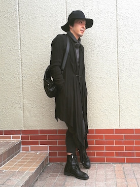 「SCHLUSSEL（シュリセル）のアイテム（ブーツ）」を使った、hirunさん（メンズ・175cm）の春コーディネート
