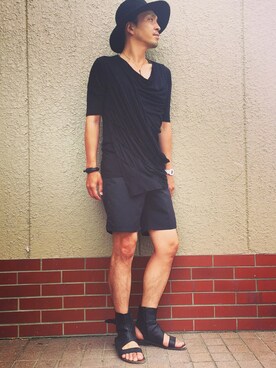「THEFT（セフト）のアイテム」を使った、hirunさん（メンズ・173cm）の夏コーディネート
