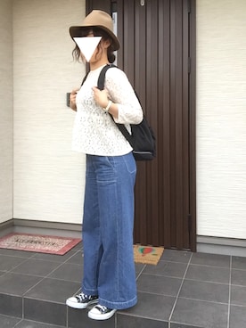 「ladyluckluca」｜ぐっさんさん（レディース・166cm）の春コーディネート