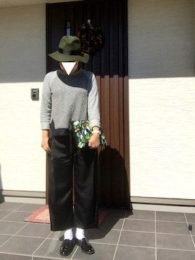 「LUCA/LADY LUCK LUCA（ルカ/レディラックルカ）のアイテム（スウェット）」を使った、ぐっさんさん（レディース・166cm）の秋コーディネート