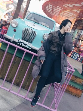 「5cm（ファイブシーエム）のアイテム（ジャケット/アウター）」を使った、XXXXXXYXさん（レディース・166cm）の秋コーディネート