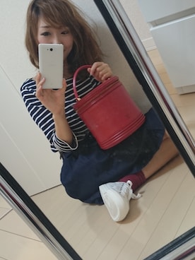「chico_（チコ）のアイテム（スカート）」を使った、 よっちさん（レディース・160cm）の秋コーディネート