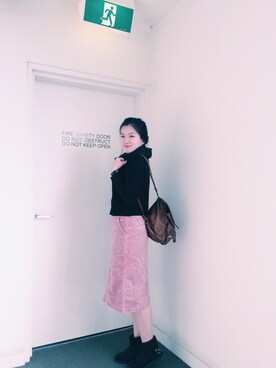 「nice and...のアイテム（ワンピース、ピンク系）」を使った、szelionyanさん（レディース・164cm）の夏コーディネート