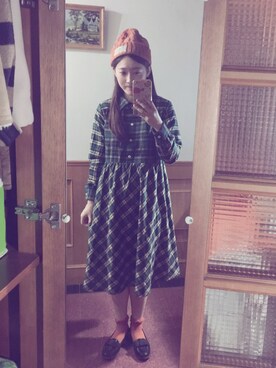 「アイテム（シャツワンピース）」を使った、Bella蓓蓓さん（レディース・162cm・20代）の秋コーディネート