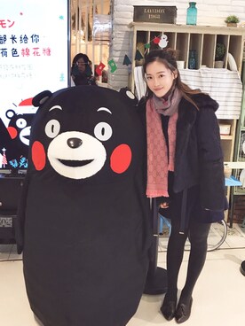 「sandro（サンドロ）のアイテム（ジャケット/アウター）」を使った、Bella蓓蓓さん（レディース・162cm）の冬コーディネート