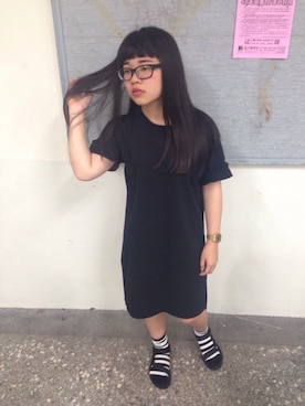 「アイテム（ビーチサンダル）」を使った、Amy_Suさん（レディース・150cm）の秋コーディネート