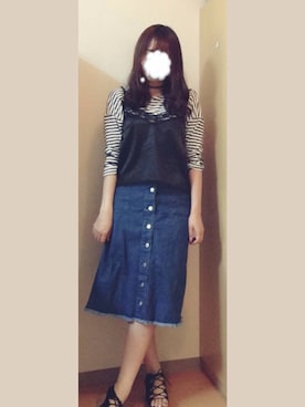 「アイテム（チョーカー）」を使った、𝐌  さん（レディース・159cm・10代）の夏コーディネート