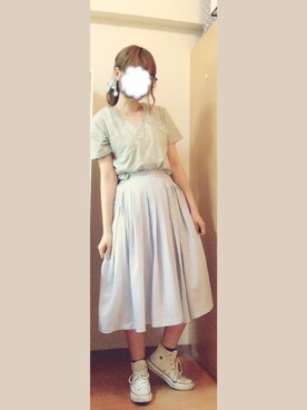 「Kastane（カスタネ）のアイテム（その他ヘアアクセサリー）」を使った、𝐌  さん（レディース・159cm）の夏コーディネート