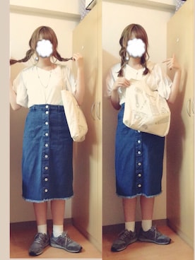 𝐌 さん(レディース・159cm)の夏コーディネート