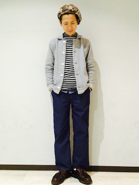 「LOLO（ロロ）のアイテム」を使った、uedamitsuruさん（メンズ・168cm）の冬コーディネート