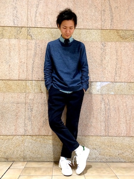「A.P.C.（アーペーセー）のアイテム（トップス）」を使った、uedamitsuruさん（メンズ・168cm）の冬コーディネート
