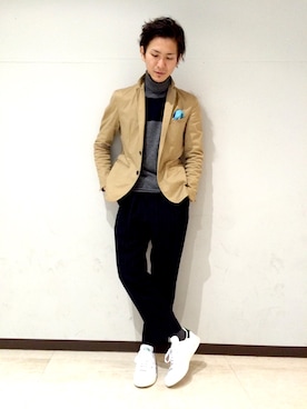 「ウールパンツ」｜uedamitsuruさん（メンズ・168cm）の冬コーディネート