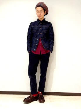 「A.P.C.（アーペーセー）のアイテム（ジャケット/アウター）」を使った、uedamitsuruさん（メンズ・168cm）の春コーディネート