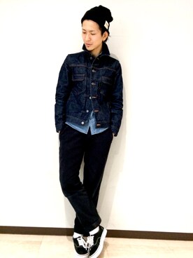 「A.P.C.（アーペーセー）のアイテム（ジャケット/アウター）」を使った、uedamitsuruさん（メンズ・168cm）の春コーディネート