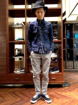 「A.P.C.（アーペーセー）のアイテム（ジャケット/アウター）」を使った、uedamitsuruさん（メンズ・168cm）の春コーディネート