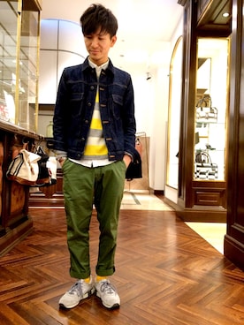 「A.P.C.（アーペーセー）のアイテム（ジャケット/アウター）」を使った、uedamitsuruさん（メンズ・168cm）の秋コーディネート