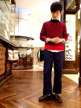 「フレンチカジュアル」｜uedamitsuruさん（メンズ・168cm）の秋コーディネート