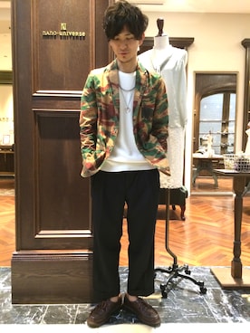 「FANTASTIC MAN（ファンタスティックマン）のアイテム」を使った、uedamitsuruさん（メンズ・168cm）の春コーディネート