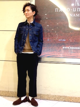 「A.P.C.（アーペーセー）のアイテム（ジャケット/アウター）」を使った、uedamitsuruさん（メンズ・168cm）の秋コーディネート