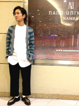 「ロングカーディガン」｜uedamitsuruさん（メンズ・168cm）の秋コーディネート