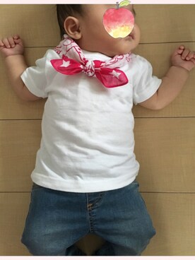 「Rodeo Crowns（ロデオクラウンズ）のアイテム（その他）」を使った、☆meimei☆さん（キッズ・60cm）の夏コーディネート