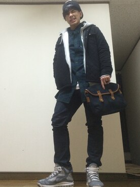 「sevens（セブンズ）のアイテム（帽子）」を使った、JOKERさん（メンズ・172cm）の冬コーディネート