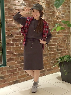 「ハリスツイード」｜さとちゃんさん（レディース・155cm）の秋コーディネート