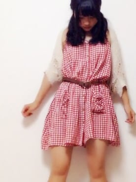 「激安コーデ」｜「アイテム（ワンピース/ドレス）」を使った、SACHAさん（レディース・154cm）の夏コーディネート