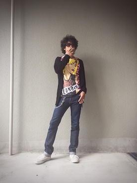 「CONVERSE（コンバース）のALL STAR HI（スニーカー）」を使った、ちゃけ＆まこさん（メンズ・170cm）の秋コーディネート