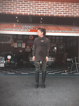 ちゃけ＆まこさん（レディース・159cm）の秋コーディネート