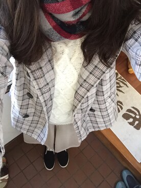 「ARROW（アロー）のアイテム（シューズ）」を使った、みずみさん（レディース・165cm）の秋コーディネート