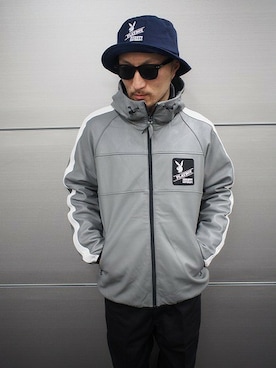 「ワークパンツ」｜「アイテム（ブルゾン）」を使った、senさん（メンズ・165cm）の冬コーディネート