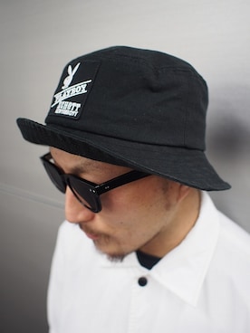 「schott（ショット）のアイテム（帽子）」を使った、senさん（メンズ・165cm）の冬コーディネート