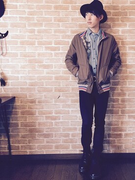 「EFFECTEN（エフェクテン）のアイテム（トップス）」を使った、koukiさん（メンズ・170cm・10代）の冬コーディネート
