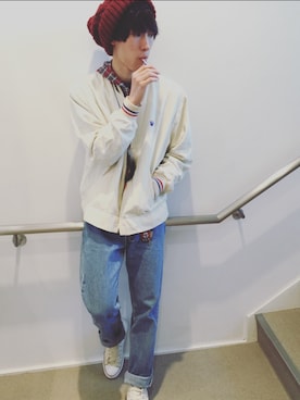 「アイテム（ジャージ）」を使った、koukiさん（メンズ・171cm・20代）の秋コーディネート