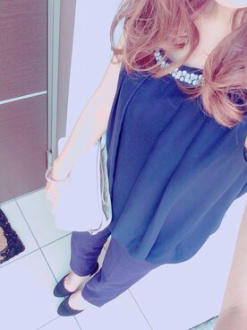 「VIS（ビス）のアイテム（トップス、ブルー系）」を使った、みいにょんさん（レディース・149cm）の秋コーディネート