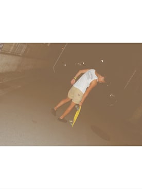 「アイテム（バングル/リストバンド）」を使った、yuuさん（メンズ・170cm・20代）の夏コーディネート