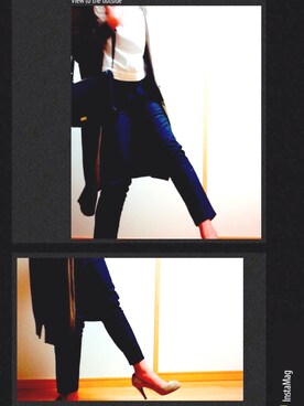「NOMBRE IMPAIR（ノンブルアンペール）のアイテム（パンツ）」を使った、chakaさん（レディース・162cm）の春コーディネート