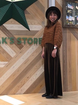 石野 由佳さん（レディース・167cm）の秋コーディネート