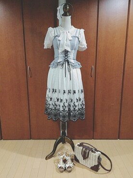 「axes femme（アクシーズファム）のアイテム（ボストンバッグ）」を使った、S.H.さん（レディース・151cm）の夏コーディネート