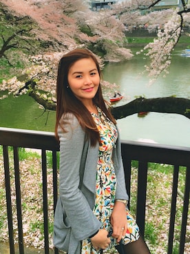 「DURAS（デュラス）のアイテム（その他アウター）」を使った、Kim Alexさん（レディース・163cm）の夏コーディネート