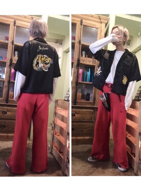 「Faith（-）のアイテム（パンツ）」を使った、☆サロンドミルク原宿☆さん（メンズ・168cm・20代）の夏コーディネート