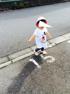 「fafa（フェフェ）のアイテム（帽子）」を使った、ha________taさん（キッズ・80cm）の秋コーディネート