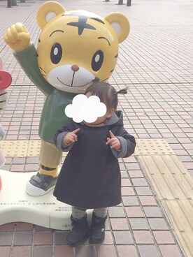 「MAKIE（マキエ）のアイテム」を使った、ha________taさん（キッズ・80cm）の冬コーディネート