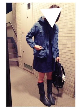 「PAR ICI（パーリッシィ）のアイテム（マウンテンパーカー）」を使った、fuさん（レディース・162cm）の秋コーディネート