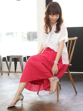 「SESTO（セスト）のアイテム」を使った、SESTOさん（レディース・157cm）の夏コーディネート