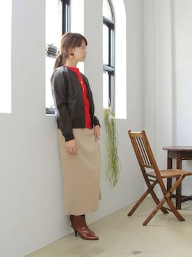 「IENA」｜「アイテム（ブルゾン）」を使った、SESTOさん（レディース・158cm）の秋コーディネート