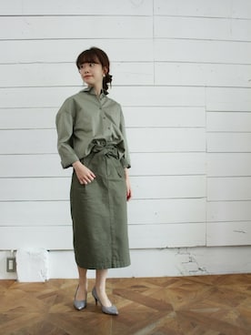 「シャツイン」｜SESTOさん（レディース・158cm）の秋コーディネート