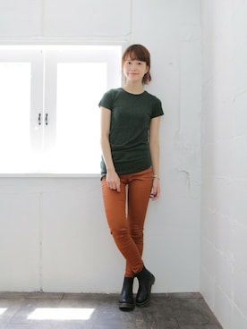 「SESTO（セスト）のアイテム（ブーツ）」を使った、SESTOさん（レディース・158cm）の秋コーディネート
