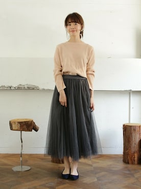 「SESTO（セスト）のアイテム」を使った、SESTOさん（レディース・158cm）の秋コーディネート